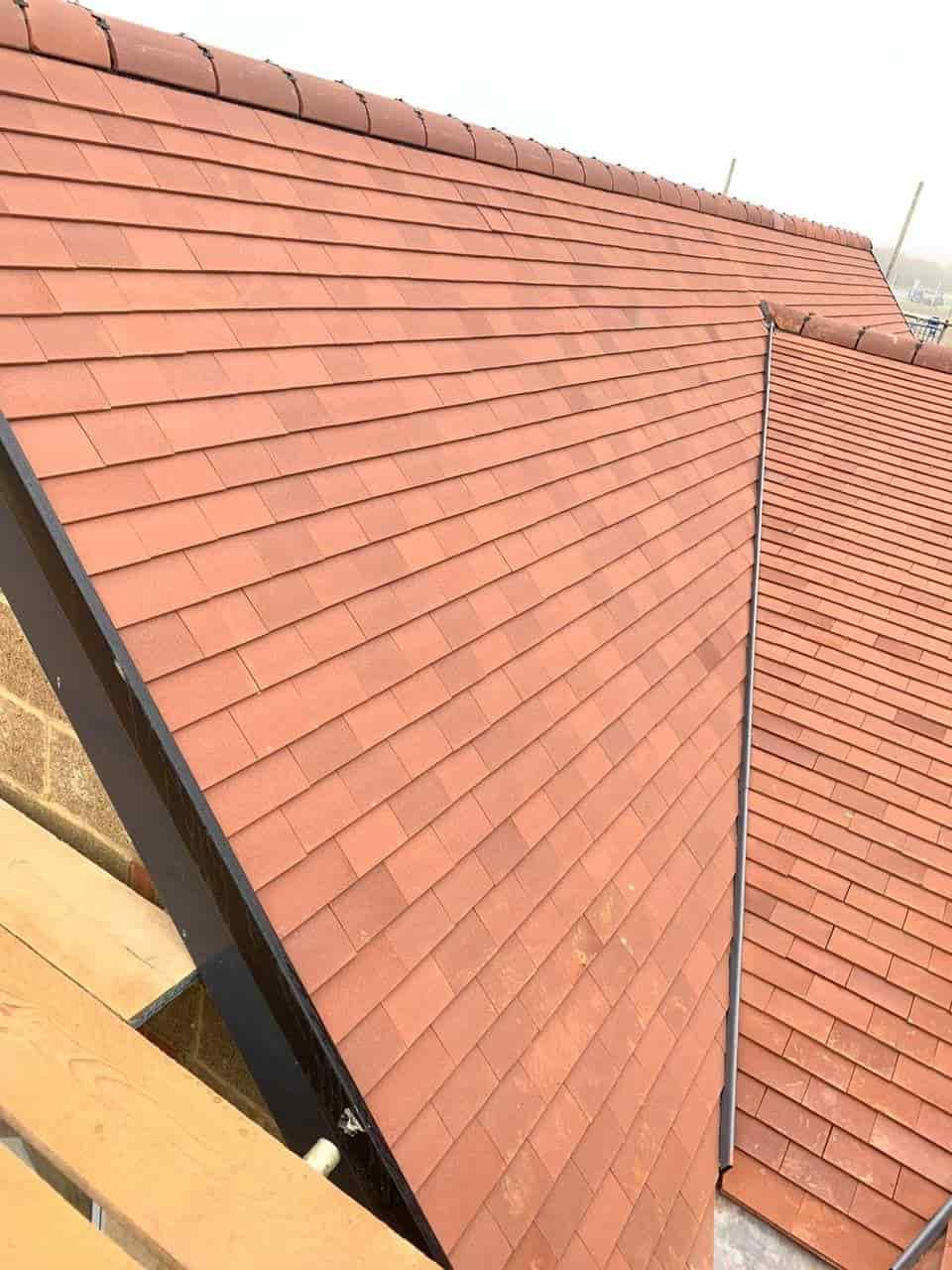 This is a photo of a new build roof installed in Sittingbourne Kent. All works carried out by Sittingbourne Roofing Services